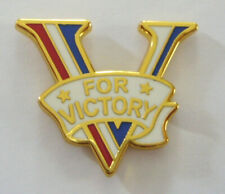 V FOR VICTORY (Enamel Badge /