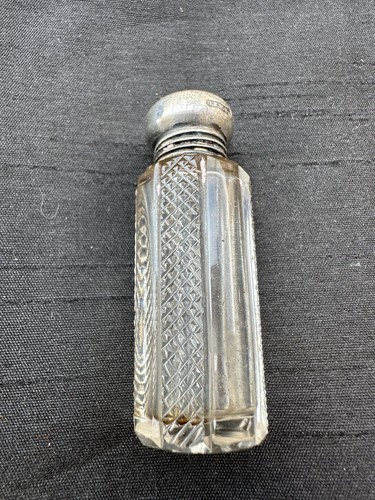 Antique silver topped crystal - silver,