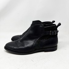 UGG Black Leather Suede