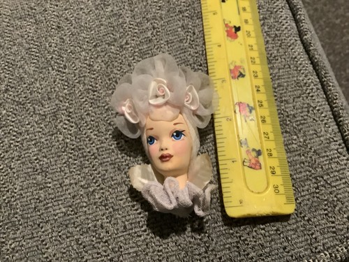 Vintage porcelain ladies face - porcelain,