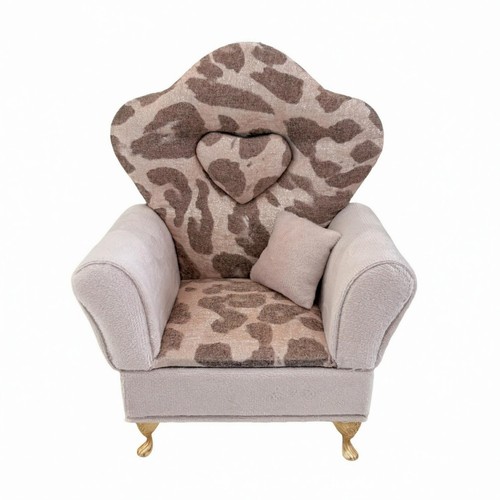 Miniature leopard print sofa - miniature,