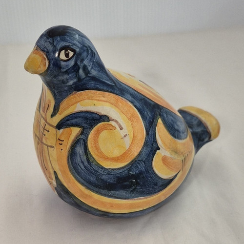 Hand painted ceramic bird - hand,