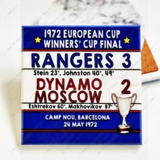 Rangers Football gift idea, Ibrox stadium, Rangers stone coaster, Rangers 1972