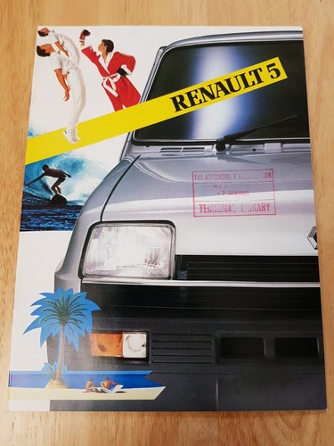 1982 renault brochure - renault, 5