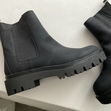 Ex M&S  Faux Suede Black