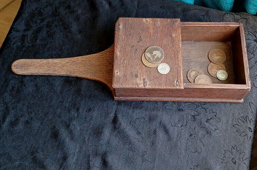 Antique church offertory box - antique,