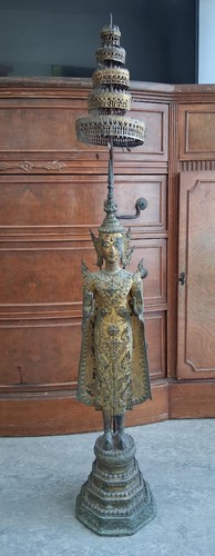 19th century thai gilt bronze - 19th,