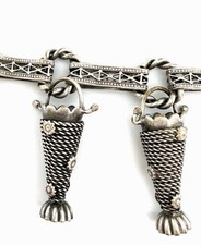 Vtg Silver Posy Basket