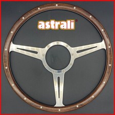 15" Inch Astrali Classic Car Slotted wood steering wheel - Fits MotoLita boss