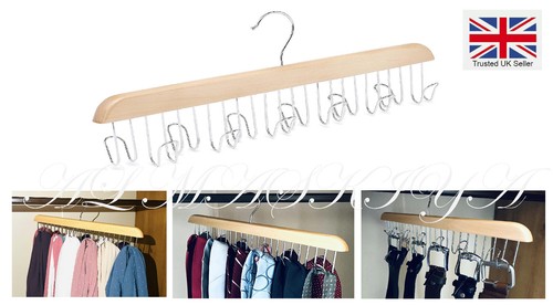 Wooden tie rack - tie, scarf