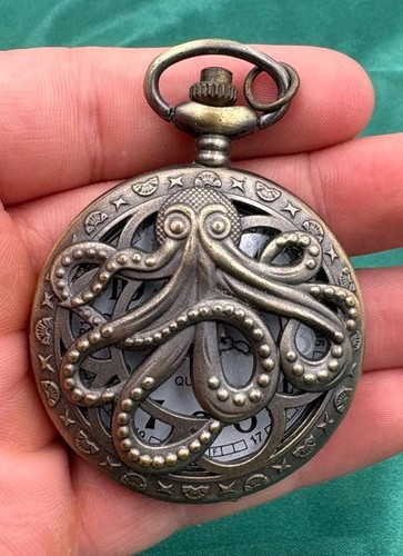 Steampunk octopus pocket - steampunk, watch