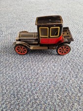Vintage Made In Japan Cragstan Tin Toy Friction Car With Box
