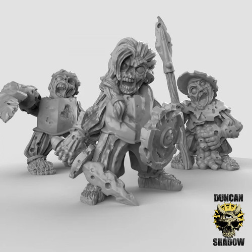 Zombie halflings with hand - zombie,