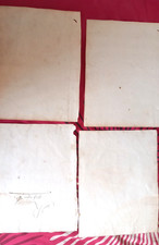 4 SHEETS  18th CENTURY FRENCH BLANK PAPER 1740 - FOR RESTORING DRAWINGS/PRINTS