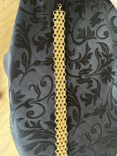 Gold chunky choker necklace - gold,