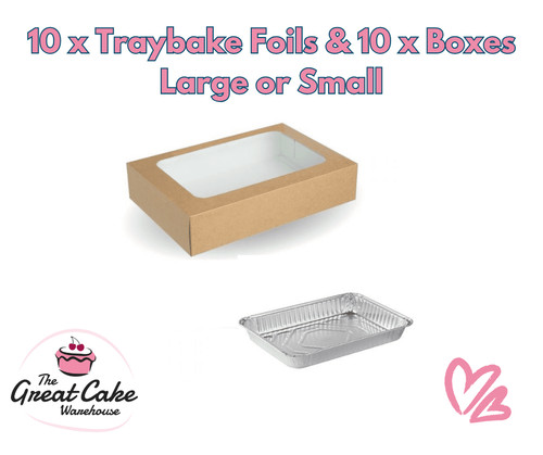 Bulk traybake brownie foils - bulk,