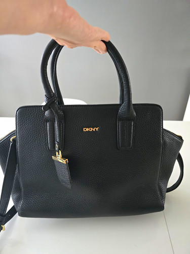 Dkny black pebbled leather - black,