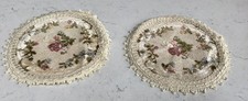 Two Vintage Doilies, Very Colourful And Different.