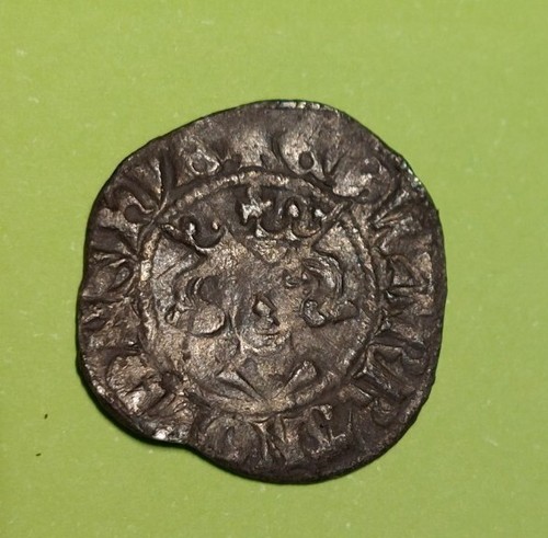 Silver hammered penny - silver,