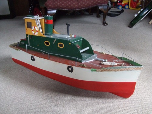 Vintage tug boat wood - vintage,