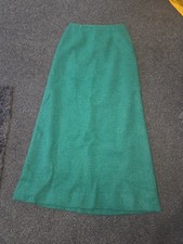 Ladies Long Green Winter Skirt