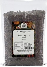 Old India Black Peppercorns 1kg | Whole Black Pepper | Natural & Vegetarian