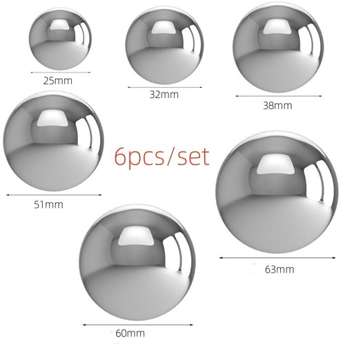 6pcs steel silver mirror - steel,