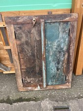 RUSTIC VINTAGE STYLE WINDOW SHUTTER MIRROR HAND MADE FROM RECLAIMED WOOD