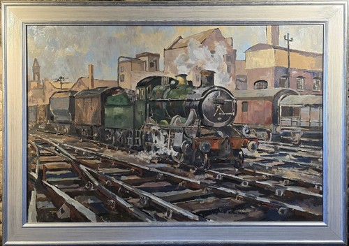 Large framed and - large, signed