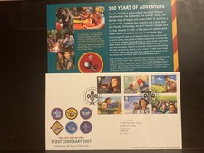 GB FDC 2007- Scout centenary