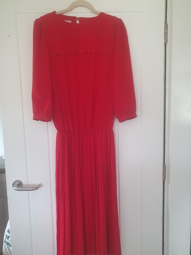 Vintage berkertex red midi - red,