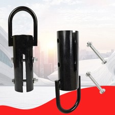 2x Black Sturdy Rope Hook