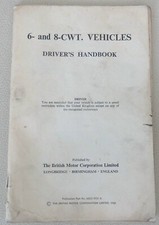 Drivers Handbook for BMC 6 and 8 cwt Pick Up & Van