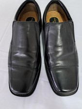 Men's Dockers Black Leather Slip On Shoes, UK Size 10 (ref. 0076)