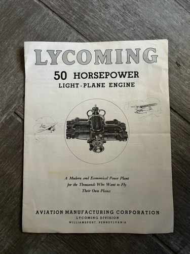 1938 lycoming 145 hp - 1938,