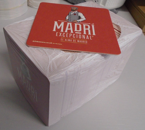 Madri lager beer mats - madri,