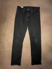 Levi's Men's Black Premium 511 Slim Fit Stretch Zip Fly Denim Jeans W32 L30