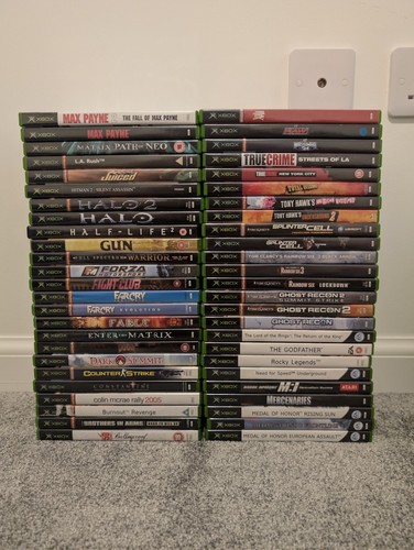 Original xbox x50 games lot - original,