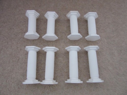 8pcs set white - white, 4