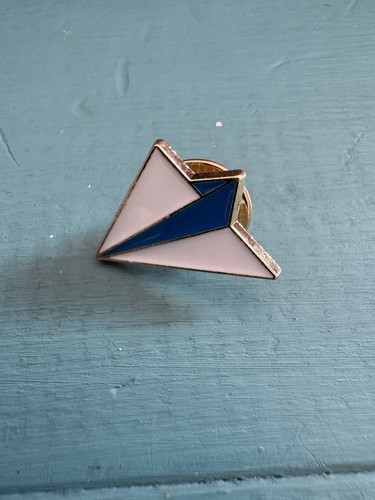 Paper airplane enamel pin - airplane,