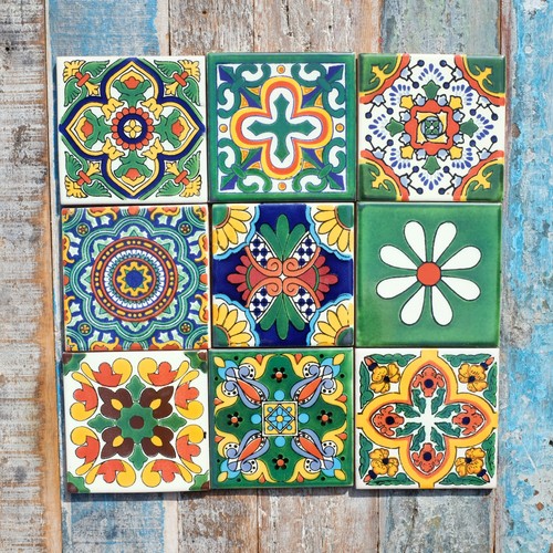 Mexican tiles botanists9 mix - mix,