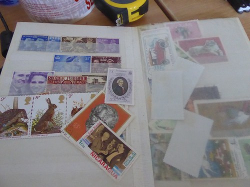 Vintage stamps and stamp - , album