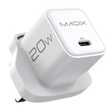 20W NANO GaN Charger PD Power Delivery - UK Plug (WHITE)