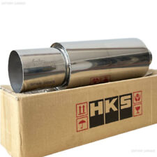HKS HI-POWER UNIVERSAL SINGLE EXHAUST MUFFLER Inlet 2.5 Outlet 4.0 Inches
