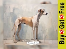 Elegant Greyhound Dog 5"x7