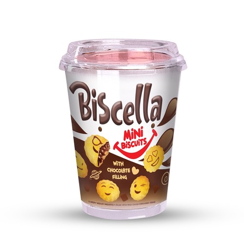 Biscella mini chocolate filled - biscella,