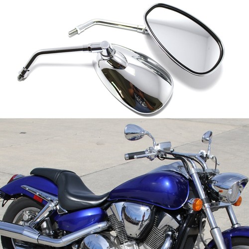 10mm motorcycle mirrors - mirrors, chrome