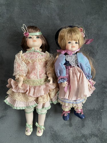 Pair franklin mint - franklin, dolls