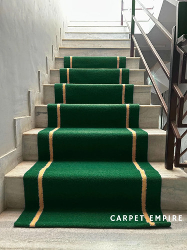 Wool stair runner rug forest - runner,
