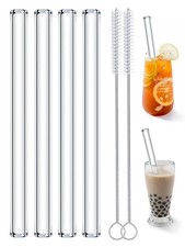 4 Pcs Reusable Glass Clear